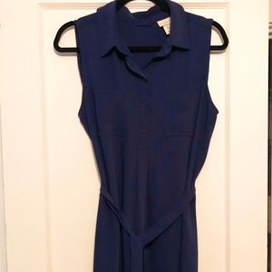 Flowy Navy Blue Mini Dress. Size 12